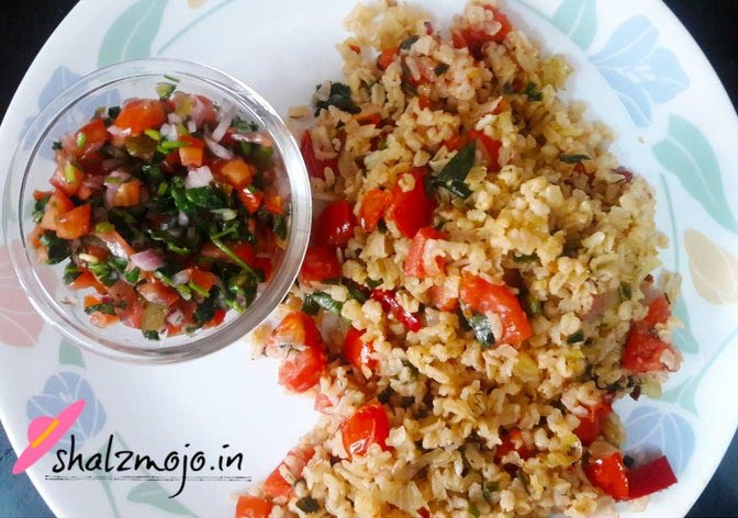 Tomato And Spice Rice Recipe By Shalini From Shalzmojo #Mexican #Reci