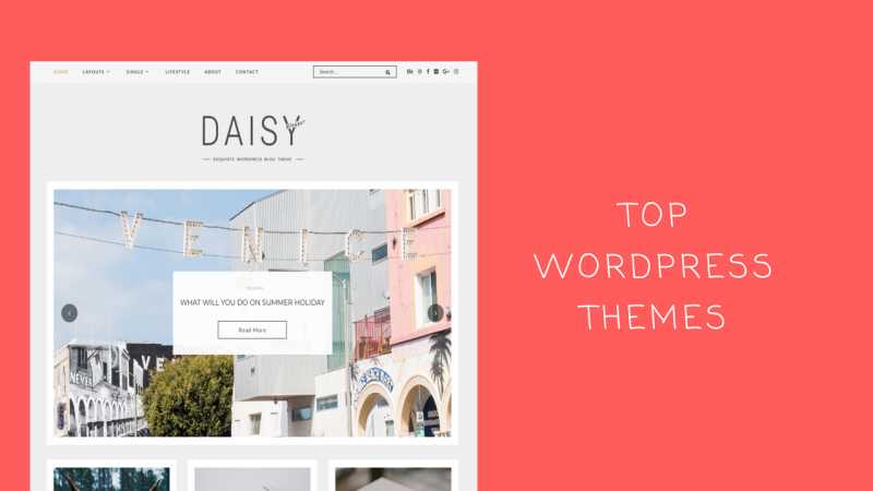 Top 10 Personal Blog & Portfolio WordPress Themes 2018