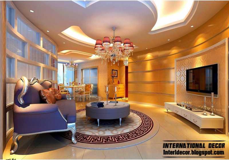 Top 10 Suspended Ceiling Tiles Designs And Lighting For Living Room