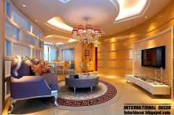 Top 10 Suspended ceiling tiles designs and lighting for living room