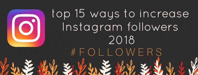 Top 15 Ways To Get More Followers On Instagram 2018