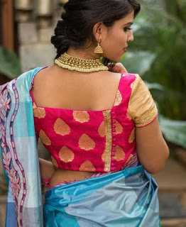 Top 41 Most Trending Brocade Blouse Designs For Sarees [Photos]