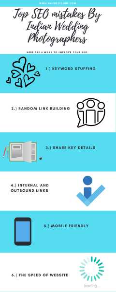 Top SEO Mistakes By Indian Wedding Photographers