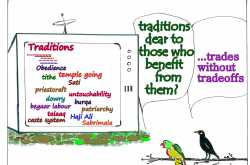 Traditions, Trades : Cartoon Tota-Myna