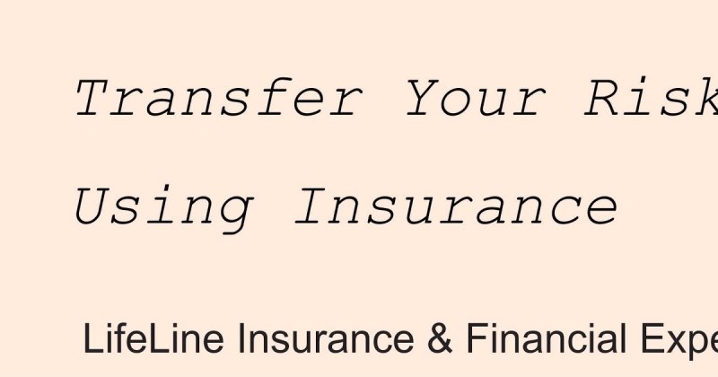 Transfer Your Risk Using Insurance