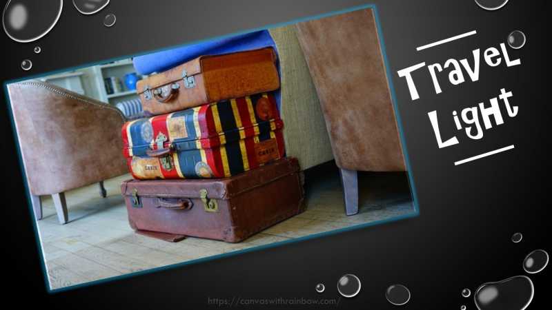 Travel Light #MondayMusings