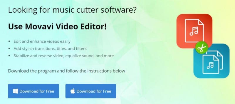 Trimming Music Using Movavi Video Editor