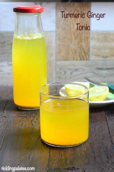Turmeric Ginger Tonic Or Shots Recipe | Tickling Palates