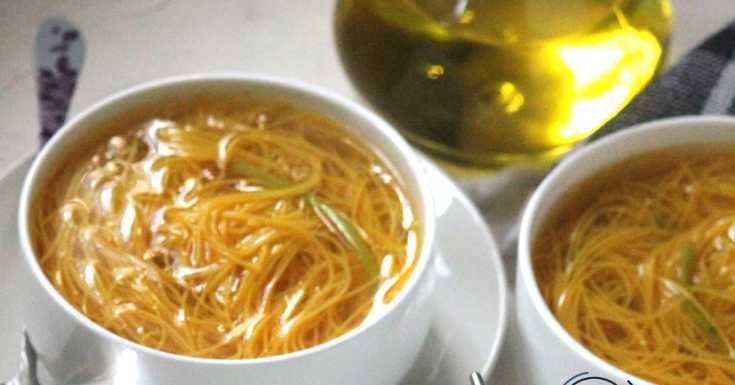 Turmeric Vermicelli Soup - Vegan & Gluten Free