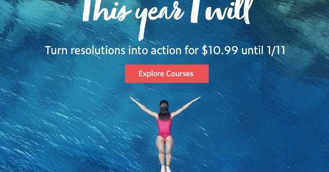 Turn 2018 Resolutions Into Action With Flexible Online Courses : Last 2 Days 