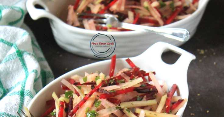 Turnip-Beetroot-Radish-Coleslaw