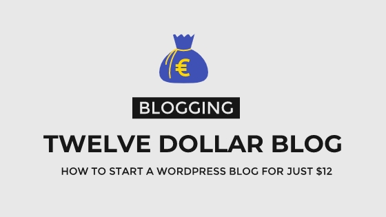 Twelve Dollar Blog: How To Start A WordPress Blog For $12 W/ Domain & Hosting