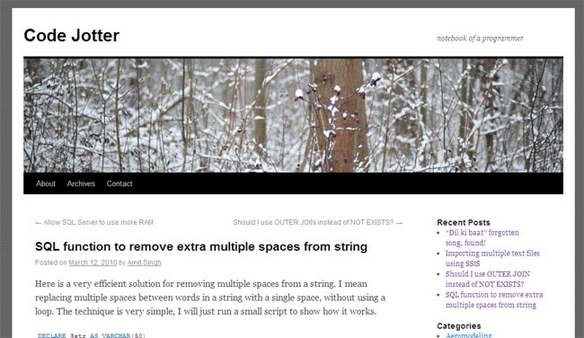 Twenty Ten, New Default Theme For WordPress