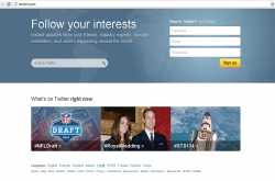 twitter’s new homepage