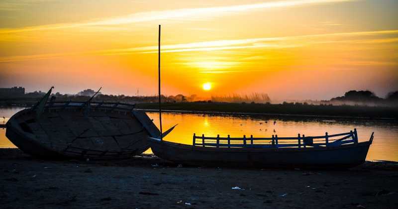 Two Boats In The Evening