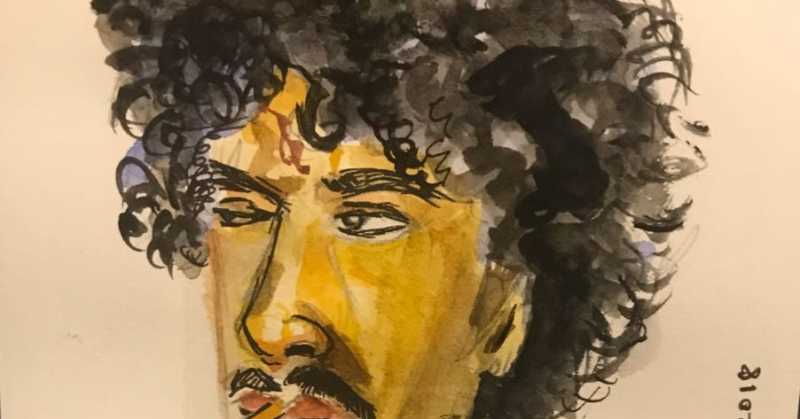 Two Watercolour Portraits.