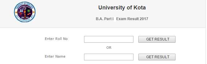 UOK BA 2nd Year Result 2019 घोषित यहाँ Regular Private Kota University BA Part 2 Result Name Wise