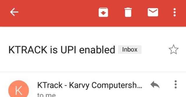 UPI Adds One More Believer To Its Channel - Karvy KTrack