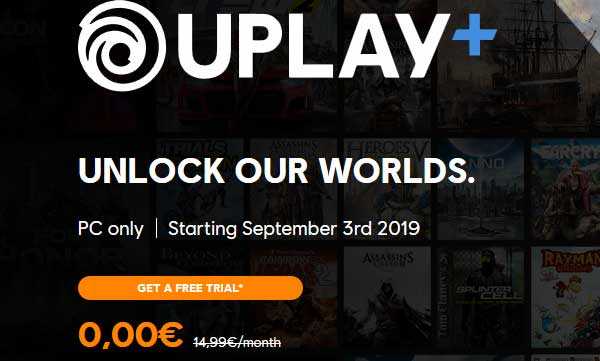 Ubisoft Uplay Plus :Free Subscription For 1 Month Worth €14 - Vlivetricks