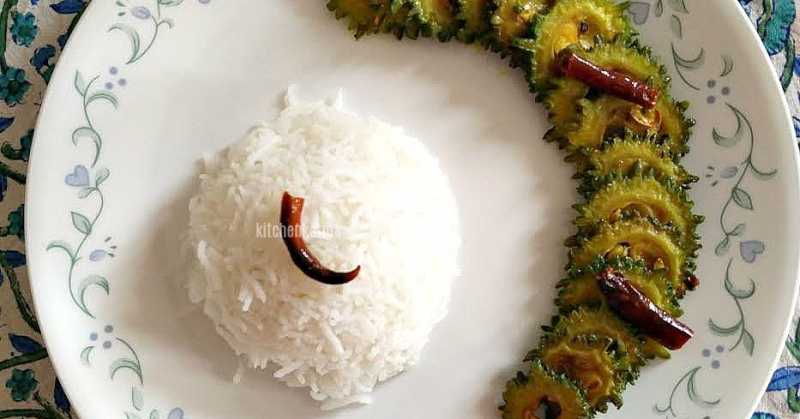 Uchhe Chorchori ~ Bengali Stir-Fry Recipe For Bitter Gourd/Karela