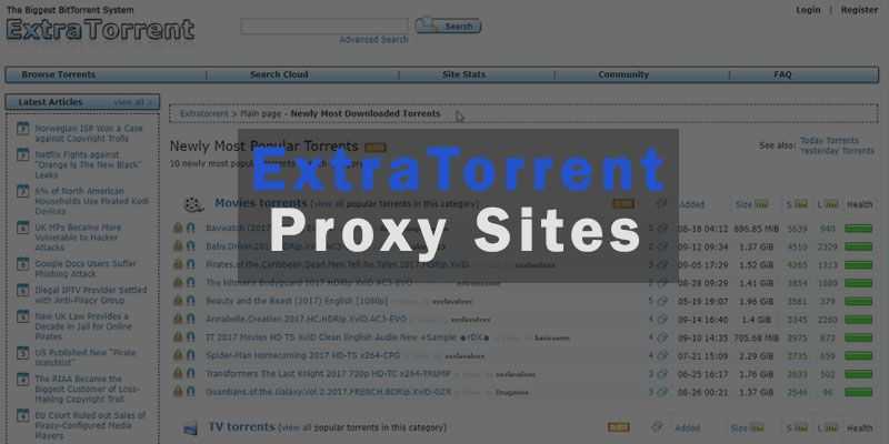 Unblocked ExtraTorrents Proxy & Mirror Sites {Updated 2018} - Readvia