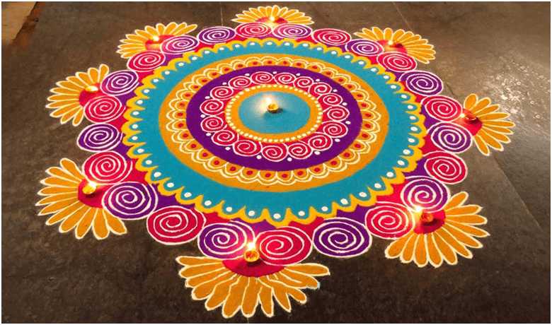 Unique Rangoli Designs To Try For Diwali - WiseShe