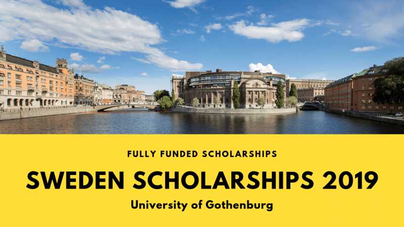 University Of Gothenburg | Fully Funded Sweden Scholarships