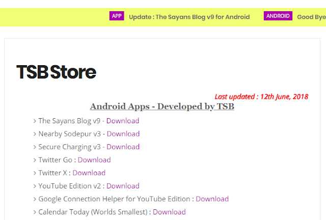 Update : TSB Store V3 For Android