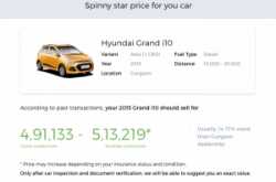 Used Car Valuation | Check Used Car Value Online | Spinny