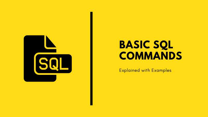 Using MySQL With Basic SQL Commands