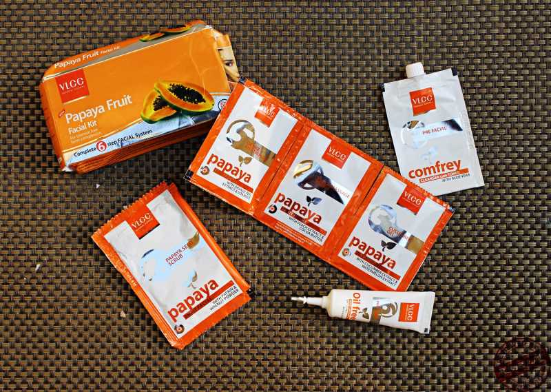 VLCC Papaya Fruit "At Home Facial Kit"- Honest Review