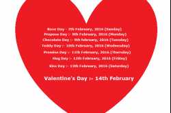 Valentine Week List 2016