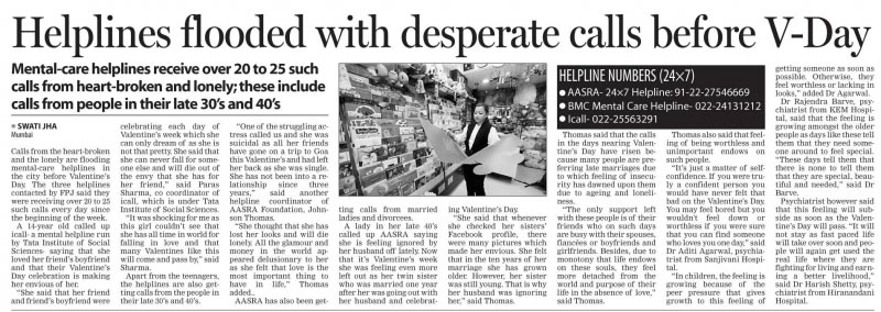 Valentine’s Day Does Not Depress People - How The Free Press Journal Had To Eat Crow