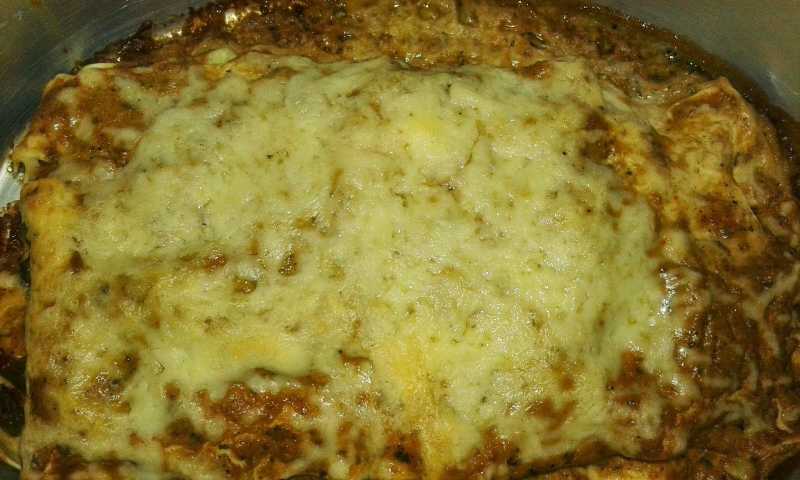 Veg Lasagne-with A Blend Of Home Made Bechamel Sauce And Pesto Sauce!!
