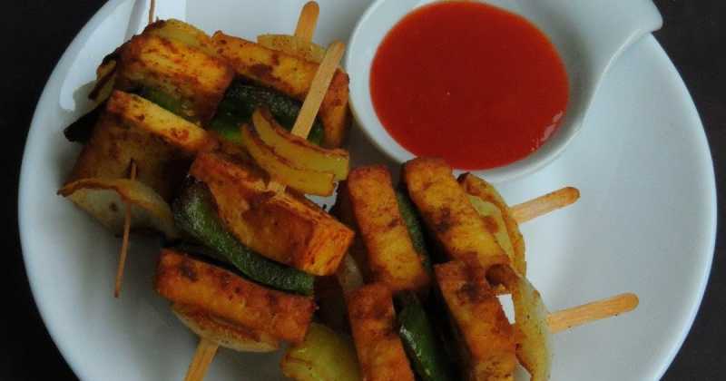 Vegan & Gluten Free Pan Fried Tofu Kebab