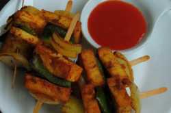 Vegan & Gluten Free Pan fried Tofu Kebab