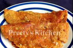 Vegan Leftover Dal Chilla / Leftover Cooked Lentil Crepes