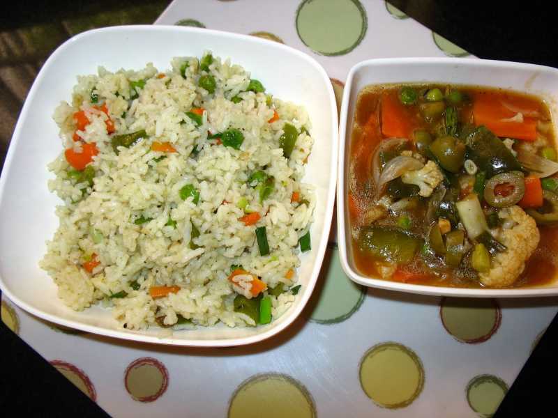 Vegetable Fried Rice - Chinese Style