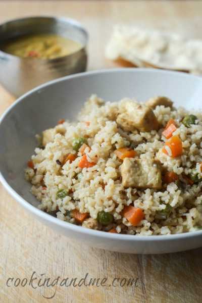 Vegetable Paneer Biryani With Brown Rice - Edible Garden
