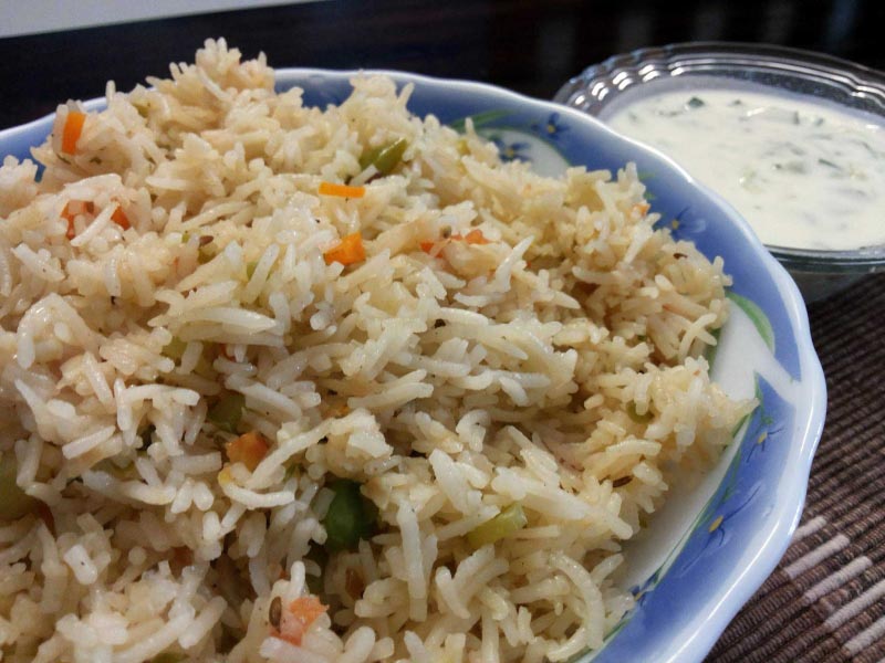 Vegetable Pulao - A Quick Fix 