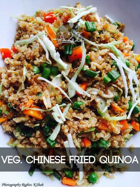 Vegetarian Chinese Fried Rice Quinoa 