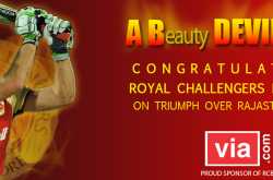 Via.com congratulates the winning RCB team