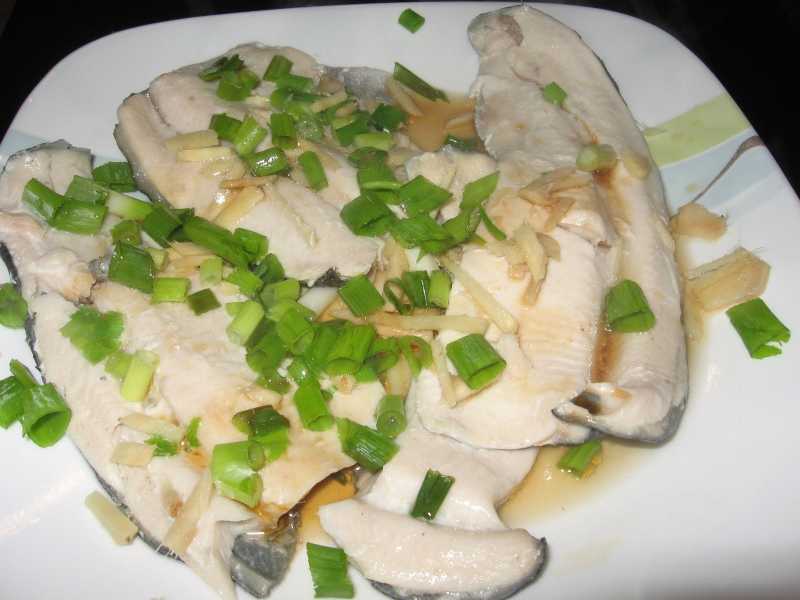 Vietnamese Steamed Fish In Ginger And Scallion Sauce
