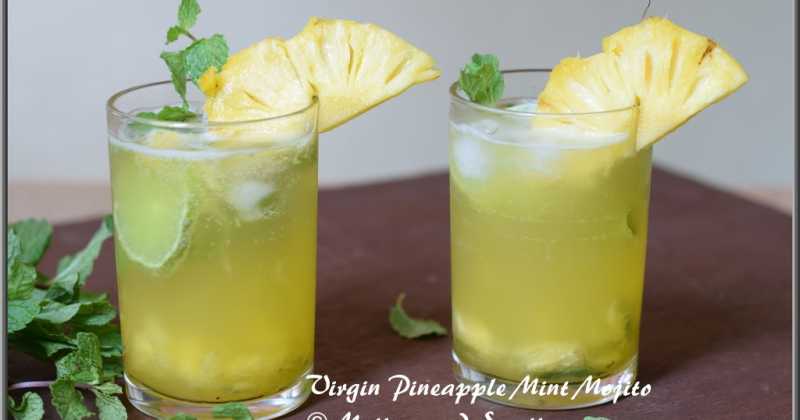 Virgin Pineapple Mint Mojito