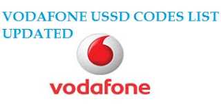Vodafone USSD Codes | Vodafone Working USSD Codes | Vodafone On Screen Codes | Vodafone USSD Codes List UPDATED