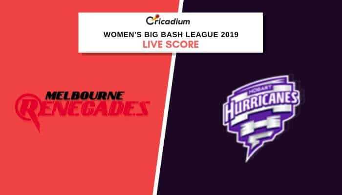 WBBL 2019: Women’s BBL Match 24 MLRW Vs HBHW Live Cricket Score
