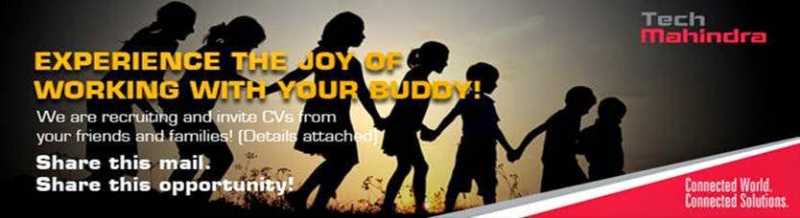 Walkin Interview @ Tech Mahindra In Pune, Bangalore, Chennai & Hyderabad On 19th July 2014