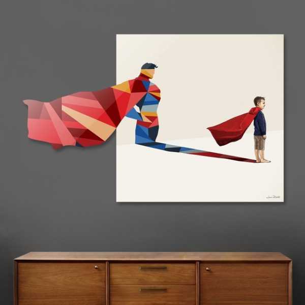 Walking Shadow 10 Die Cut Print By Jason Ratliff