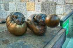 Walking around the funky town of Ljubljana,​ Slovenia