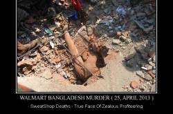 Walmart Sweatshop Collapse Dhaka Bangladesh in April 2013